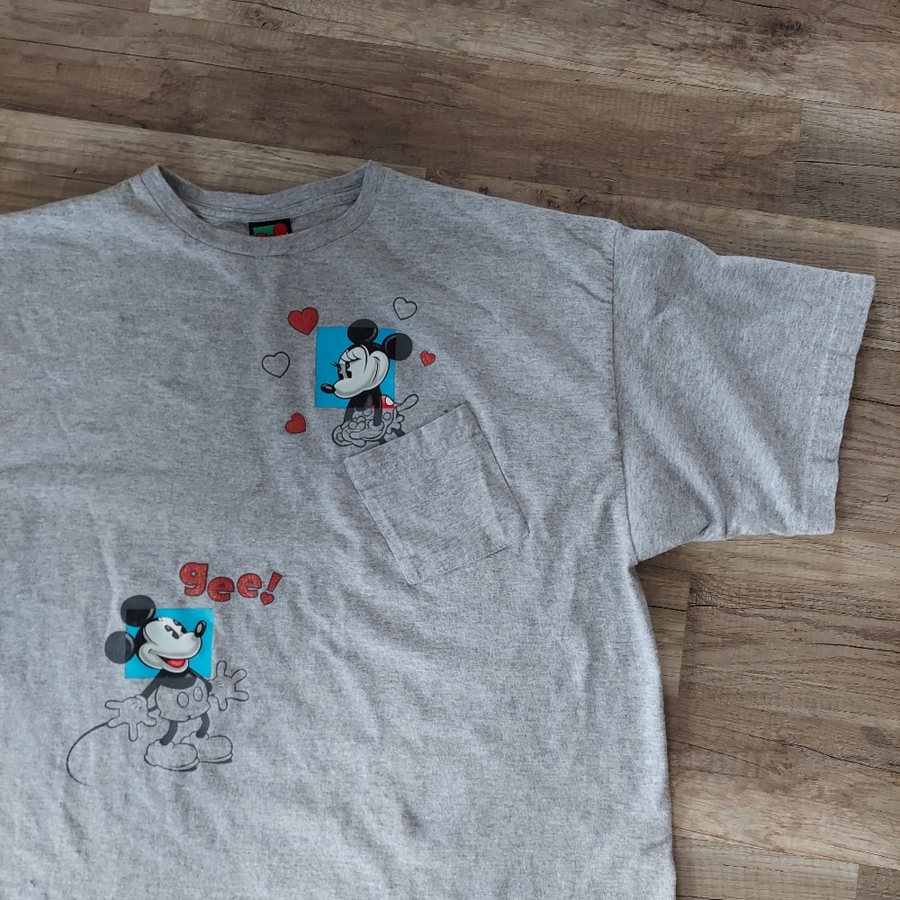 90s Vintage Mickey Unlimited Disney Minne Mouse Pocket Tee Large